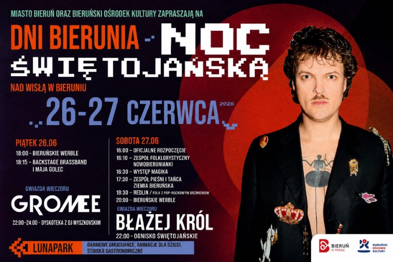 Noc Świętojańska nad Wisłą w Bieruniu (slajd 1)